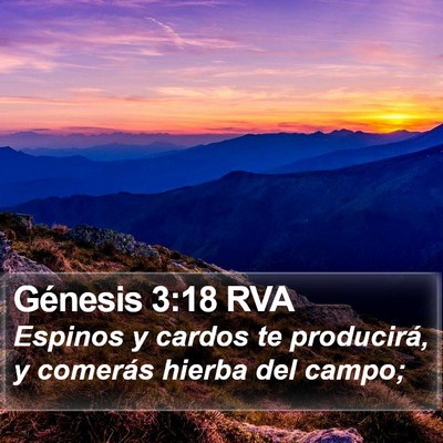 Génesis 3:18 RVA Bible Verse Image