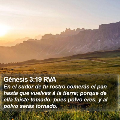 Génesis 3:19 RVA Bible Verse Image