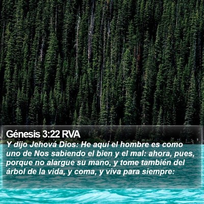 Génesis 3:22 RVA Bible Verse Image