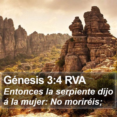 Génesis 3:4 RVA Bible Verse Image