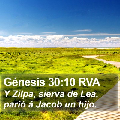 Génesis 30:10 RVA Bible Verse Image