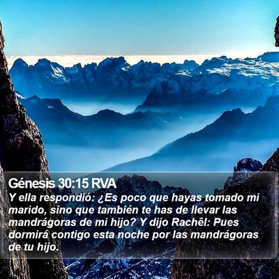 Génesis 30:15 RVA Bible Verse Image