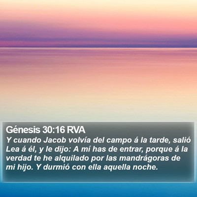Génesis 30:16 RVA Bible Verse Image