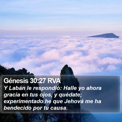 Génesis 30:27 RVA Bible Verse Image