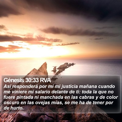 Génesis 30:33 RVA Bible Verse Image