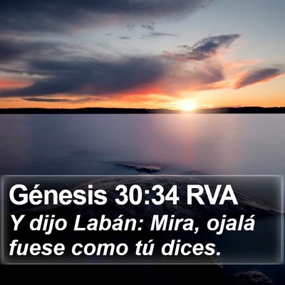Génesis 30:34 RVA Bible Verse Image