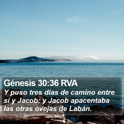 Génesis 30:36 RVA Bible Verse Image