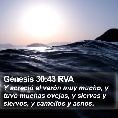 Génesis 30:43 RVA Bible Verse Image