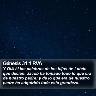 Génesis 31:1 RVA Bible Verse Image