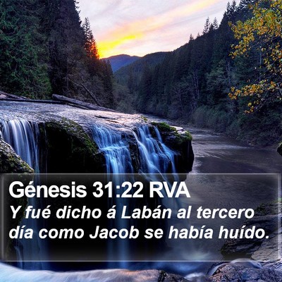 Génesis 31:22 RVA Bible Verse Image