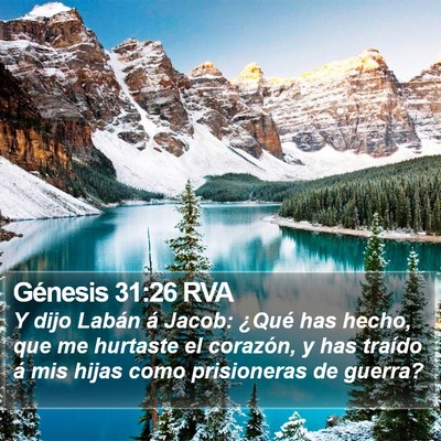 Génesis 31:26 RVA Bible Verse Image