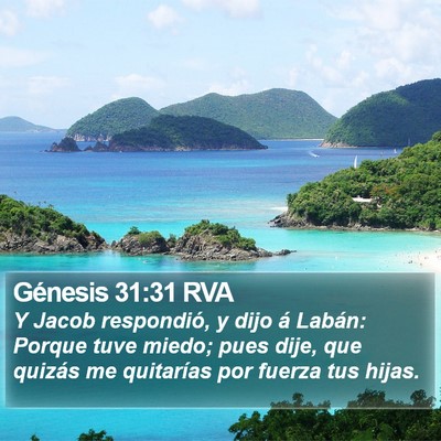 Génesis 31:31 RVA Bible Verse Image
