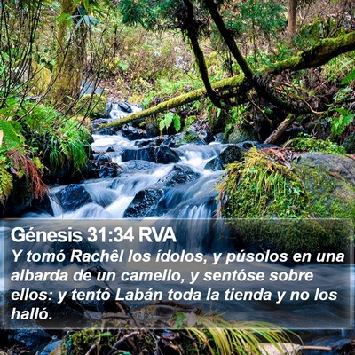 Génesis 31:34 RVA Bible Verse Image
