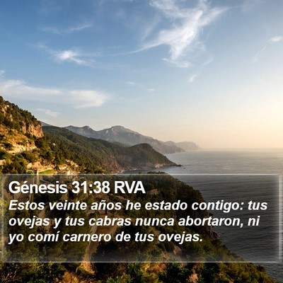 Génesis 31:38 RVA Bible Verse Image