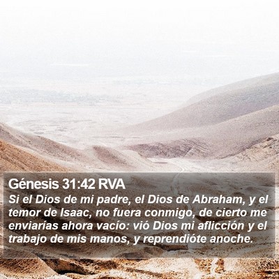 Génesis 31:42 RVA Bible Verse Image