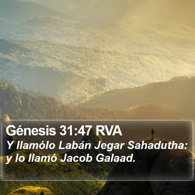 Génesis 31:47 RVA Bible Verse Image