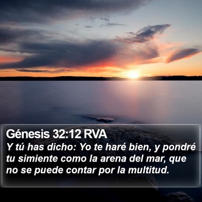 Génesis 32:12 RVA Bible Verse Image