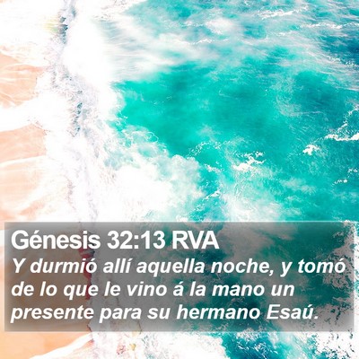 Génesis 32:13 RVA Bible Verse Image