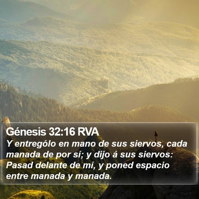 Génesis 32:16 RVA Bible Verse Image