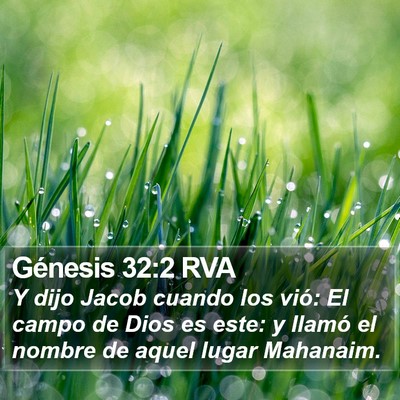 Génesis 32:2 RVA Bible Verse Image