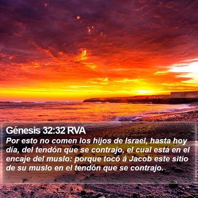 Génesis 32:32 RVA Bible Verse Image