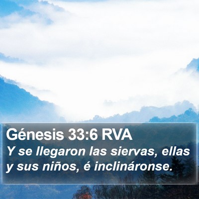 Génesis 33:6 RVA Bible Verse Image