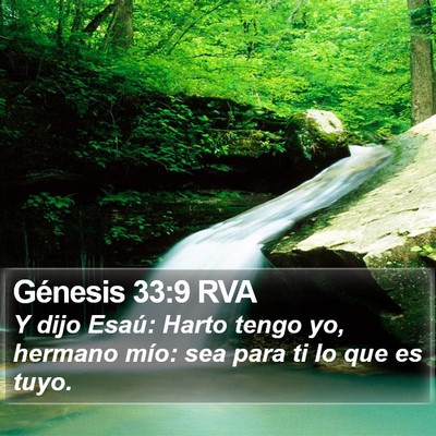 Génesis 33:9 RVA Bible Verse Image