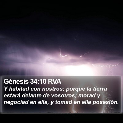 Génesis 34:10 RVA Bible Verse Image