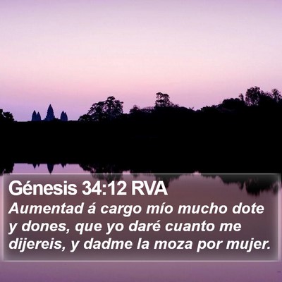 Génesis 34:12 RVA Bible Verse Image