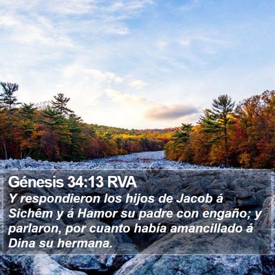 Génesis 34:13 RVA Bible Verse Image