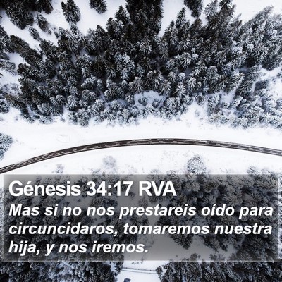 Génesis 34:17 RVA Bible Verse Image