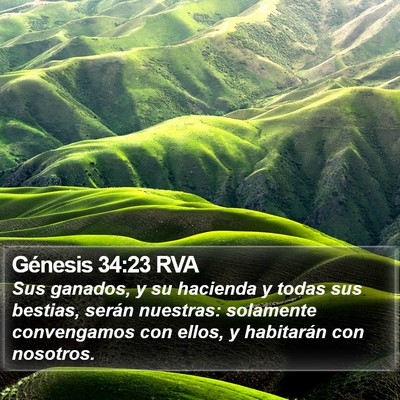 Génesis 34:23 RVA Bible Verse Image