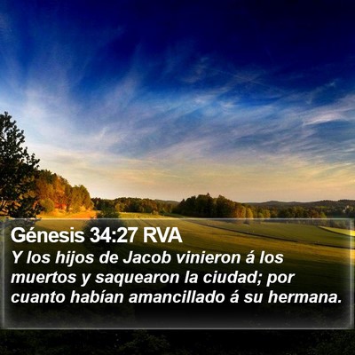 Génesis 34:27 RVA Bible Verse Image