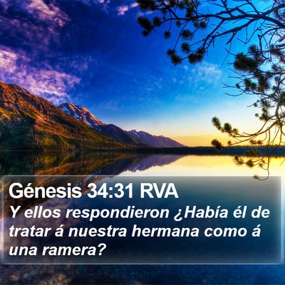 Génesis 34:31 RVA Bible Verse Image