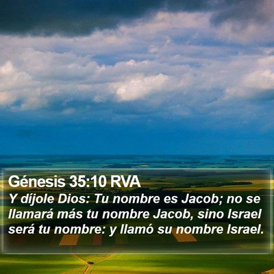 Génesis 35:10 RVA Bible Verse Image