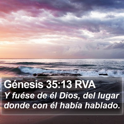 Génesis 35:13 RVA Bible Verse Image