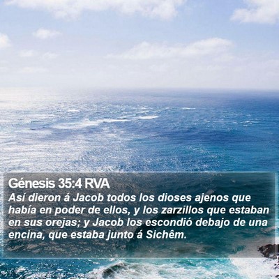 Génesis 35:4 RVA Bible Verse Image