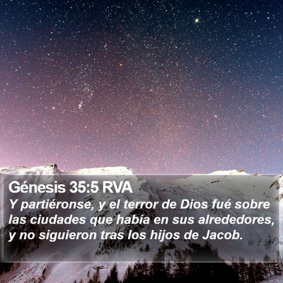 Génesis 35:5 RVA Bible Verse Image