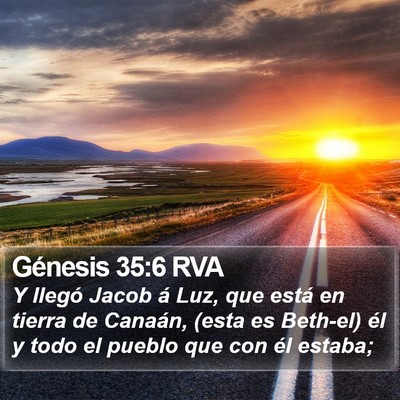 Génesis 35:6 RVA Bible Verse Image