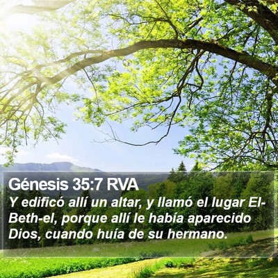 Génesis 35:7 RVA Bible Verse Image