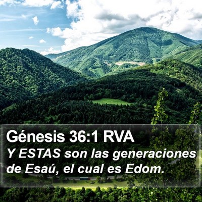 Génesis 36:1 RVA Bible Verse Image
