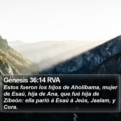 Génesis 36:14 RVA Bible Verse Image
