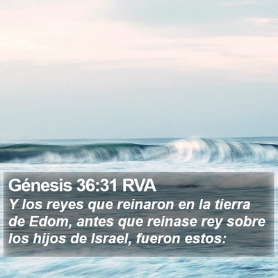 Génesis 36:31 RVA Bible Verse Image