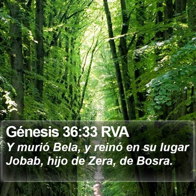 Génesis 36:33 RVA Bible Verse Image