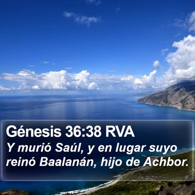 Génesis 36:38 RVA Bible Verse Image