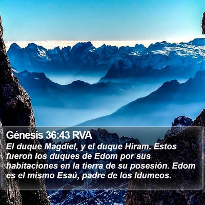 Génesis 36:43 RVA Bible Verse Image