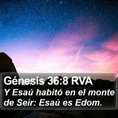 Génesis 36:8 RVA Bible Verse Image