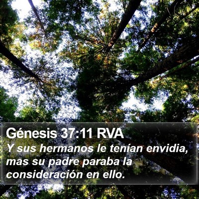 Génesis 37:11 RVA Bible Verse Image