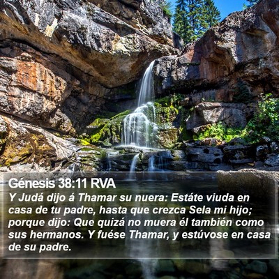 Génesis 38:11 RVA Bible Verse Image