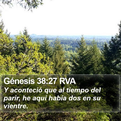 Génesis 38:27 RVA Bible Verse Image